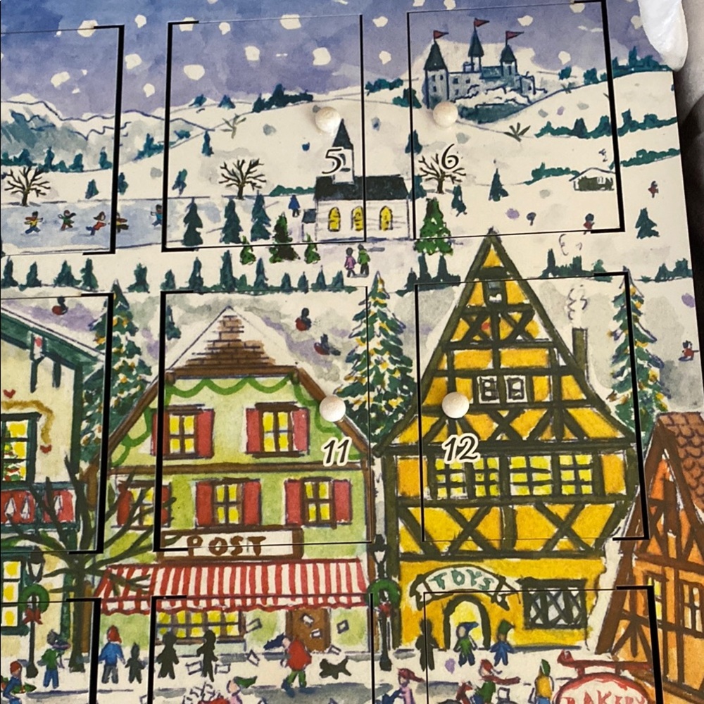 Wooden Advent Calendar - Festive Red - Picture 11 of 16